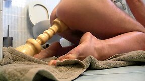 INSANE DILDO my husband asshole