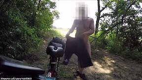Nude bike 04-public nature naked, pee, jack and seed