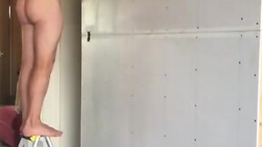 Naked builder plastering part 1