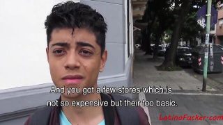 Brazillian boy spreads backside for cash