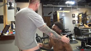 Rocco steele knocks off romance raw in the barbershop