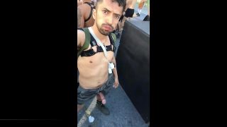 Folsom street fair 2022: amateur latino gets a street blowjob and golden shower in san francisco