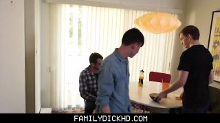 Step Old Man Blindfolds His lazy Boy Step Son And Fucks Him